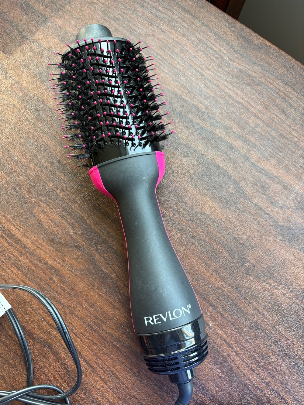 Revlon Black and Pink Round Hot Air Brush Styler